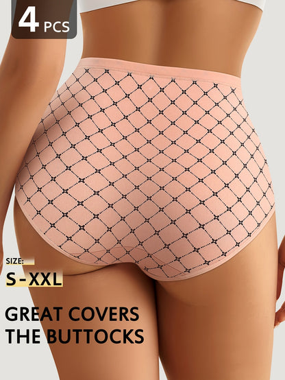 Women's 4-Pack High-Waist Briefs - Soft Everyday Comfort – view 6