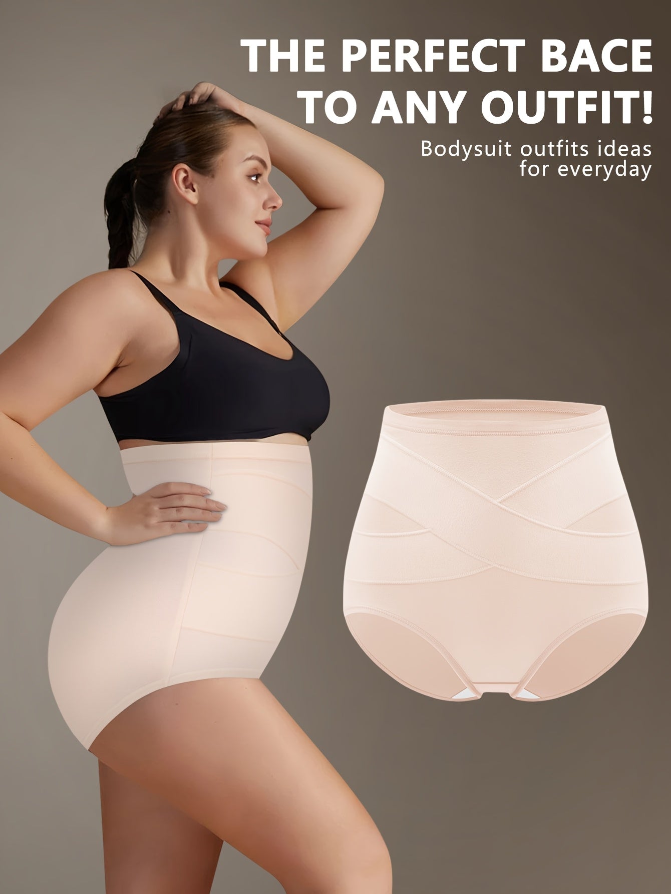 Women's 4-Pack High-Waist Briefs - Soft Plus Size Daily Comfort detail view