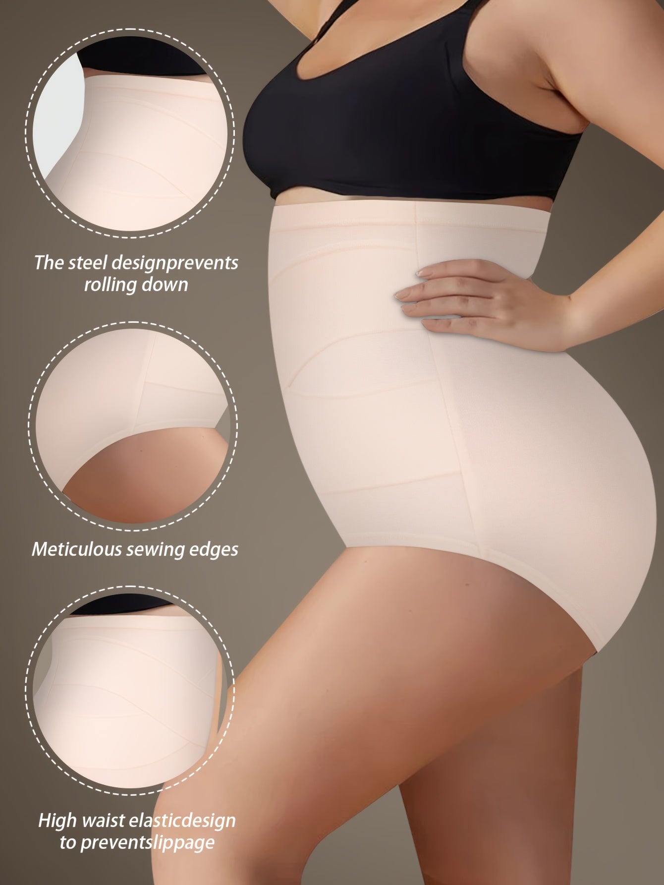 Women's 4-Pack High-Waist Briefs - Soft Plus Size Daily Comfort detail view