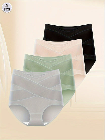 Women’s 4-Pack High-Waist Shapewear Briefs - Tummy Control Support – Colorway 14149 – view 7