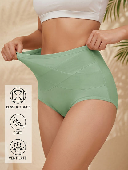 Women’s 4-Pack High-Waist Shapewear Briefs - Tummy Control Support – Colorway 14149 – view 10