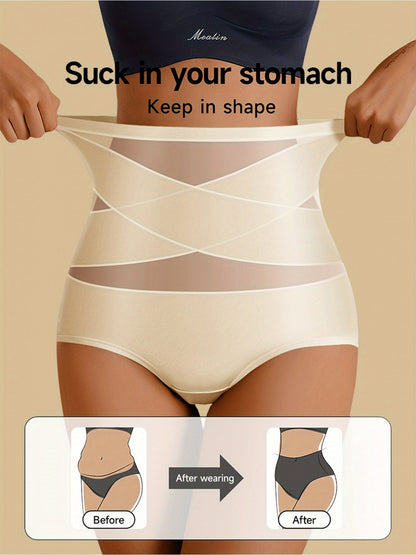 Women’s 4-Pack High-Waist Shapewear Briefs - Tummy Control Support – Colorway 48229 – view 3