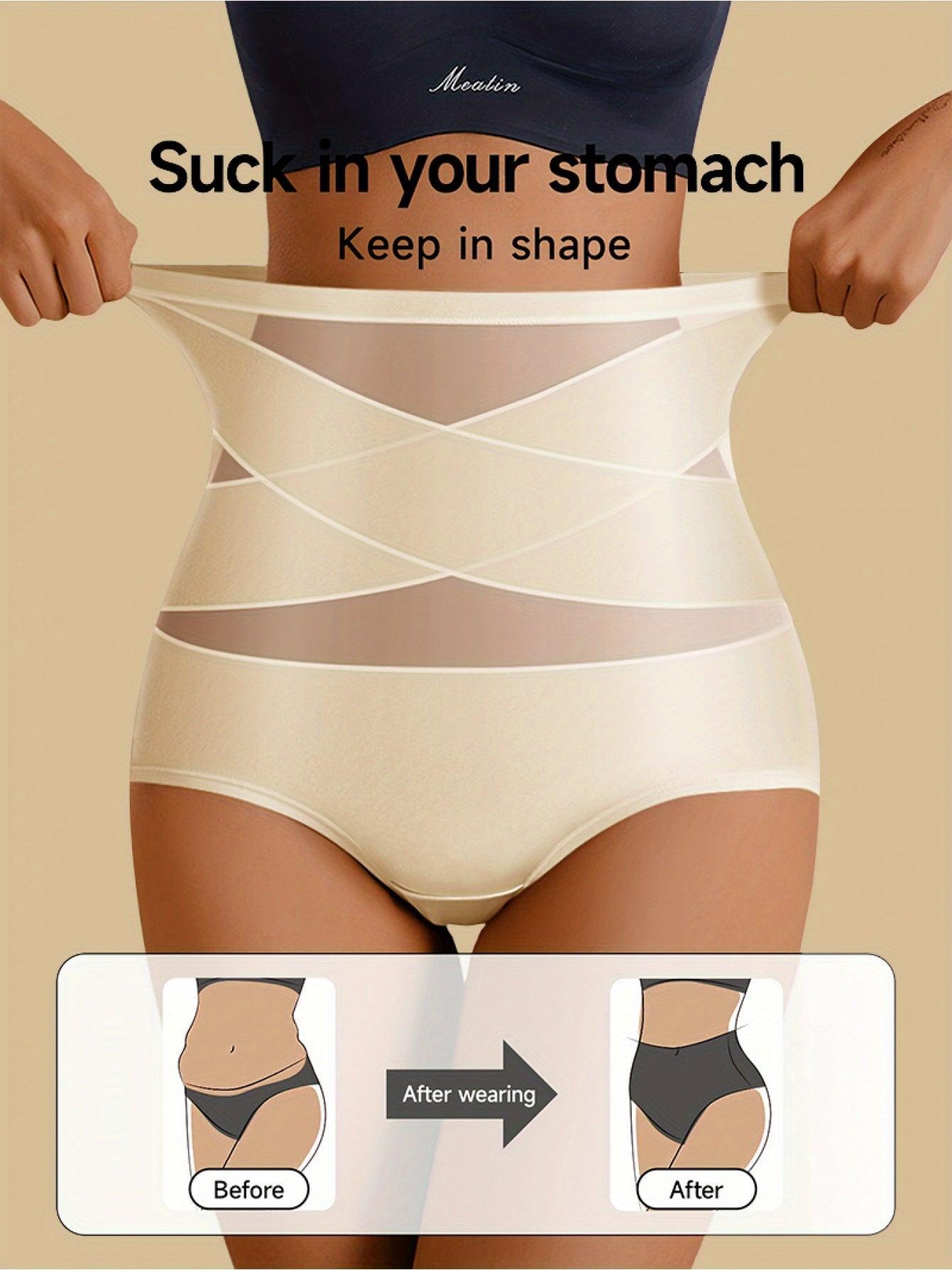 Women’s 4-Pack High-Waist Shapewear Briefs - Tummy Control Support – Colorway 48229 – view 7