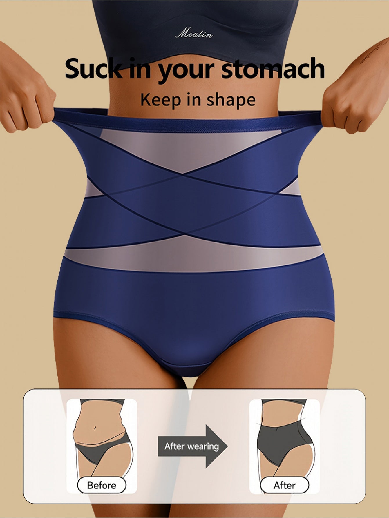 Women’s 4-Pack High-Waist Shapewear Briefs - Tummy Control Support – Colorway 48229 – view 8