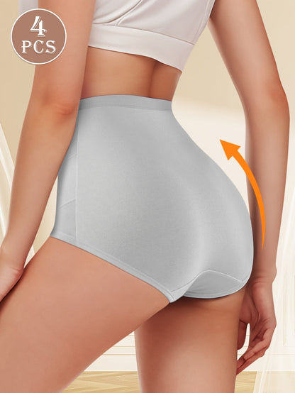Women’s 4-Pack High-Waist Shapewear Briefs - Tummy Control Support – Colorway 22693 – view 5