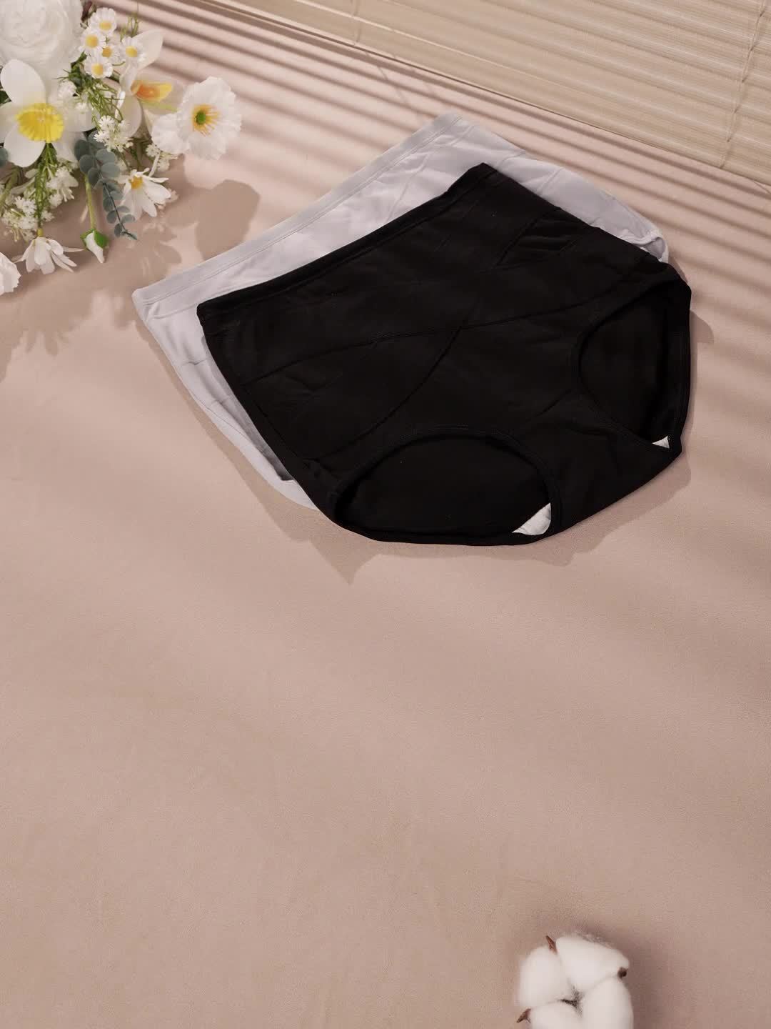Women’s 4-Pack High-Waist Shapewear Briefs - Tummy Control Support – Colorway 55397 – view 4