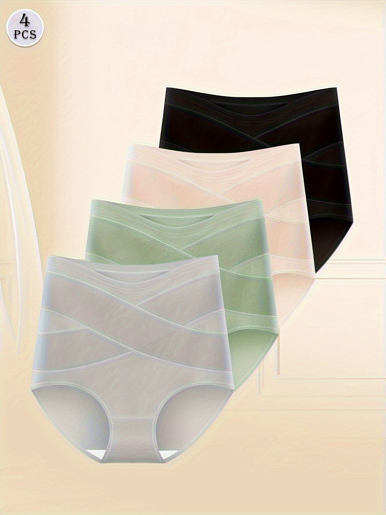 Women’s 4-Pack High-Waist Shapewear Briefs - Tummy Control Support – Sizes XS–XXL – view 11