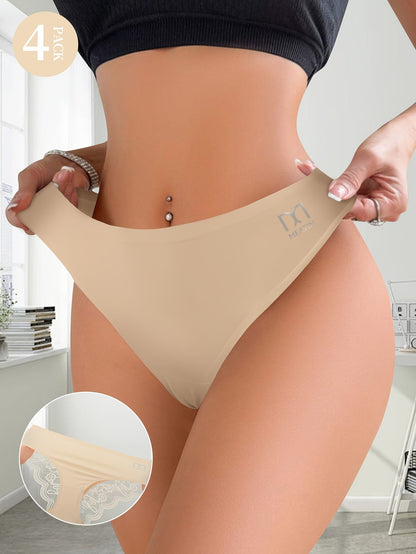 Women's 4-Pack Low-Rise Briefs - Lace Everyday Comfort – view 12