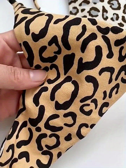 Women's 4-Pack Low-Rise Thongs - Leopard Print Everyday Comfort – view 5