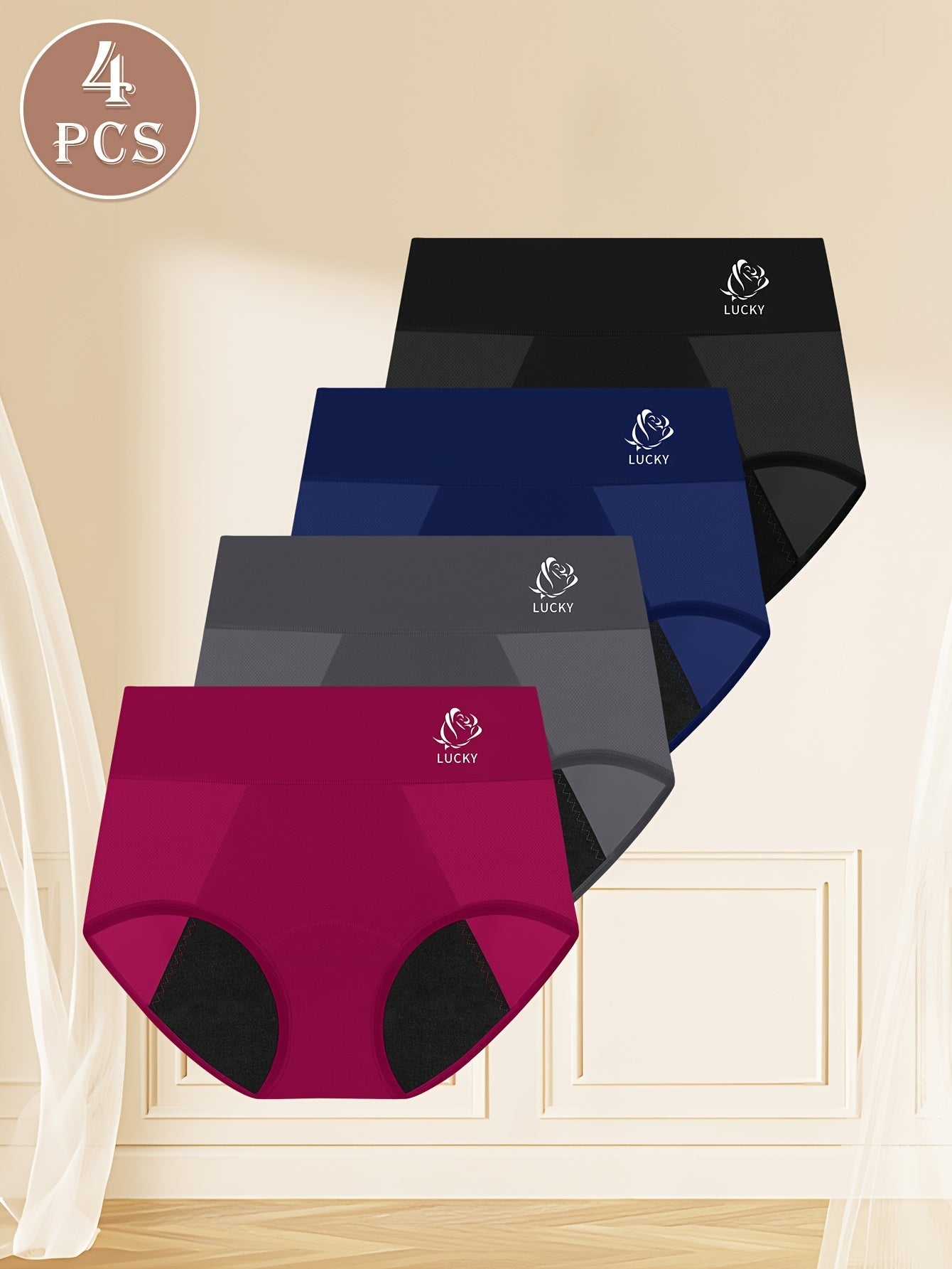 Women's 4-Pack Period Briefs - Soft Everyday Comfort detail view