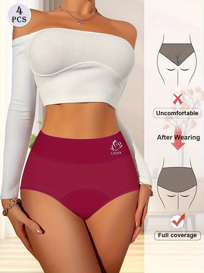 Women's 4-Pack Period Briefs - Soft Everyday Comfort - Mixed colors – view 10