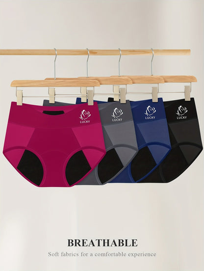 Women's 4-Pack Period Briefs - Soft Everyday Comfort - Mixed colors – view 12
