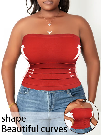 Women's 5-Pack Bandeau Tops - Stretch Strapless Multipack detail view