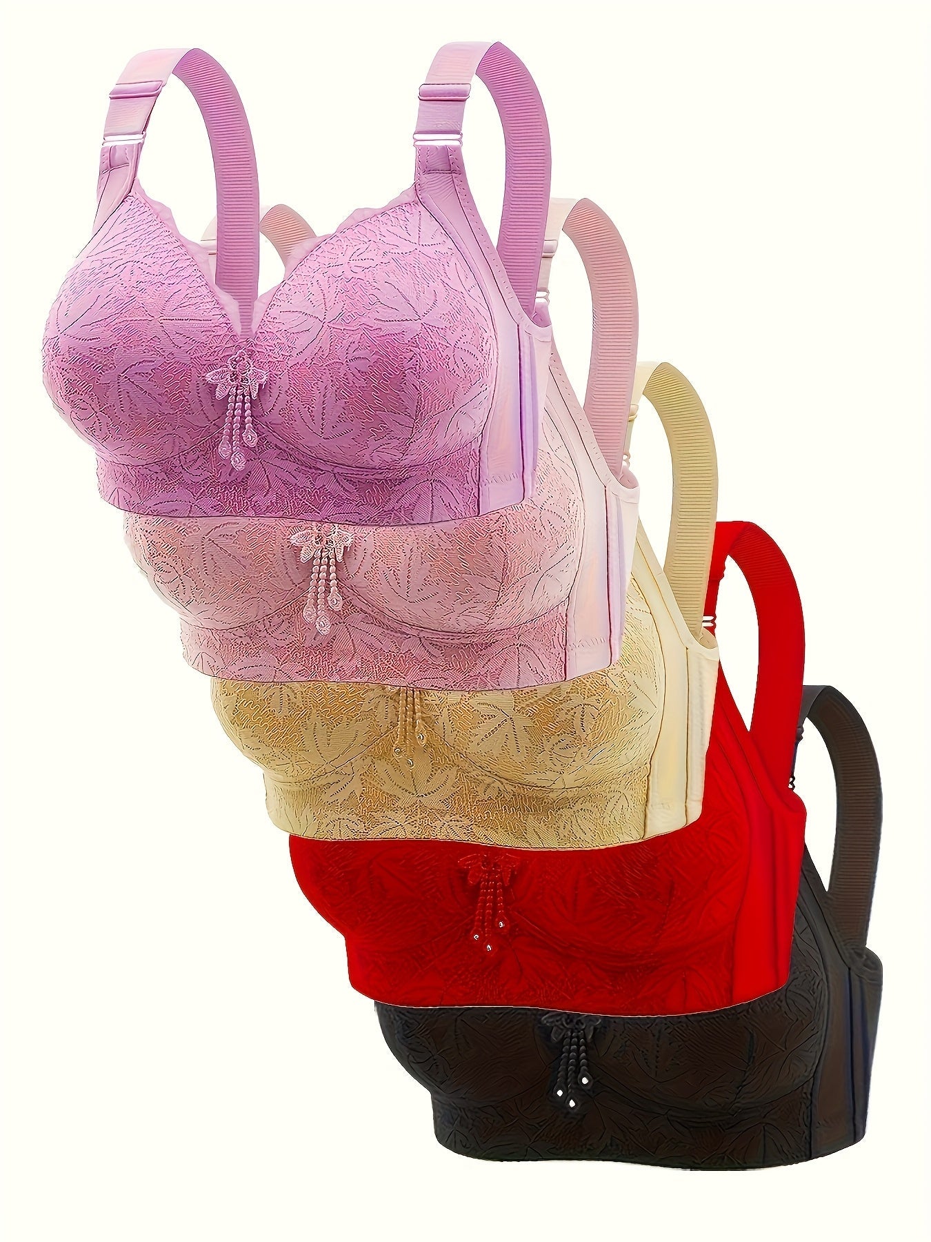 Women’s 5-Pack Bra - Breathable Daily Comfort – main product image