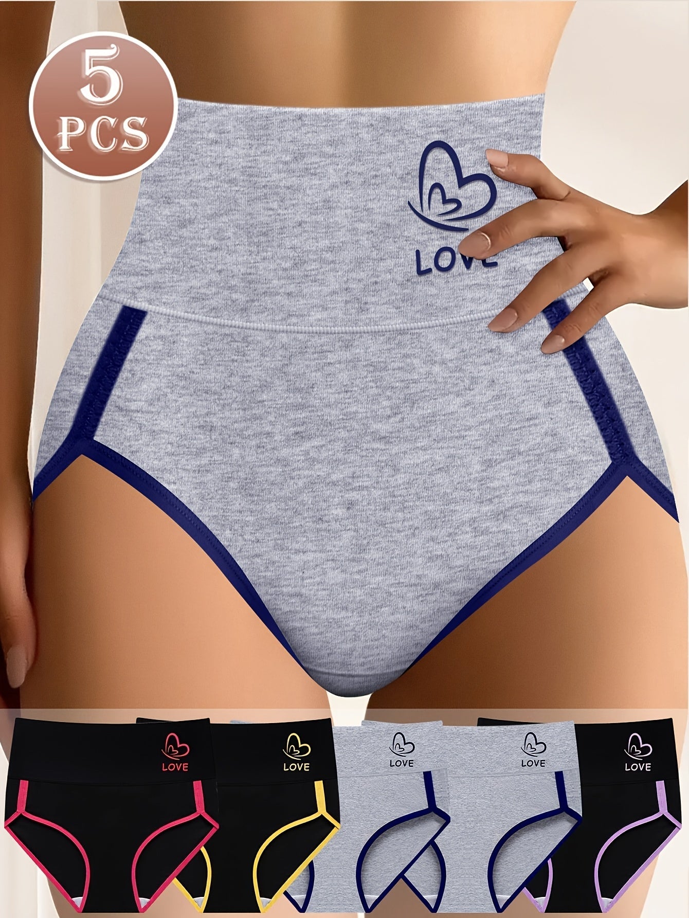 Women’s 5-Pack Briefs - Breathable Daily Comfort – main product image