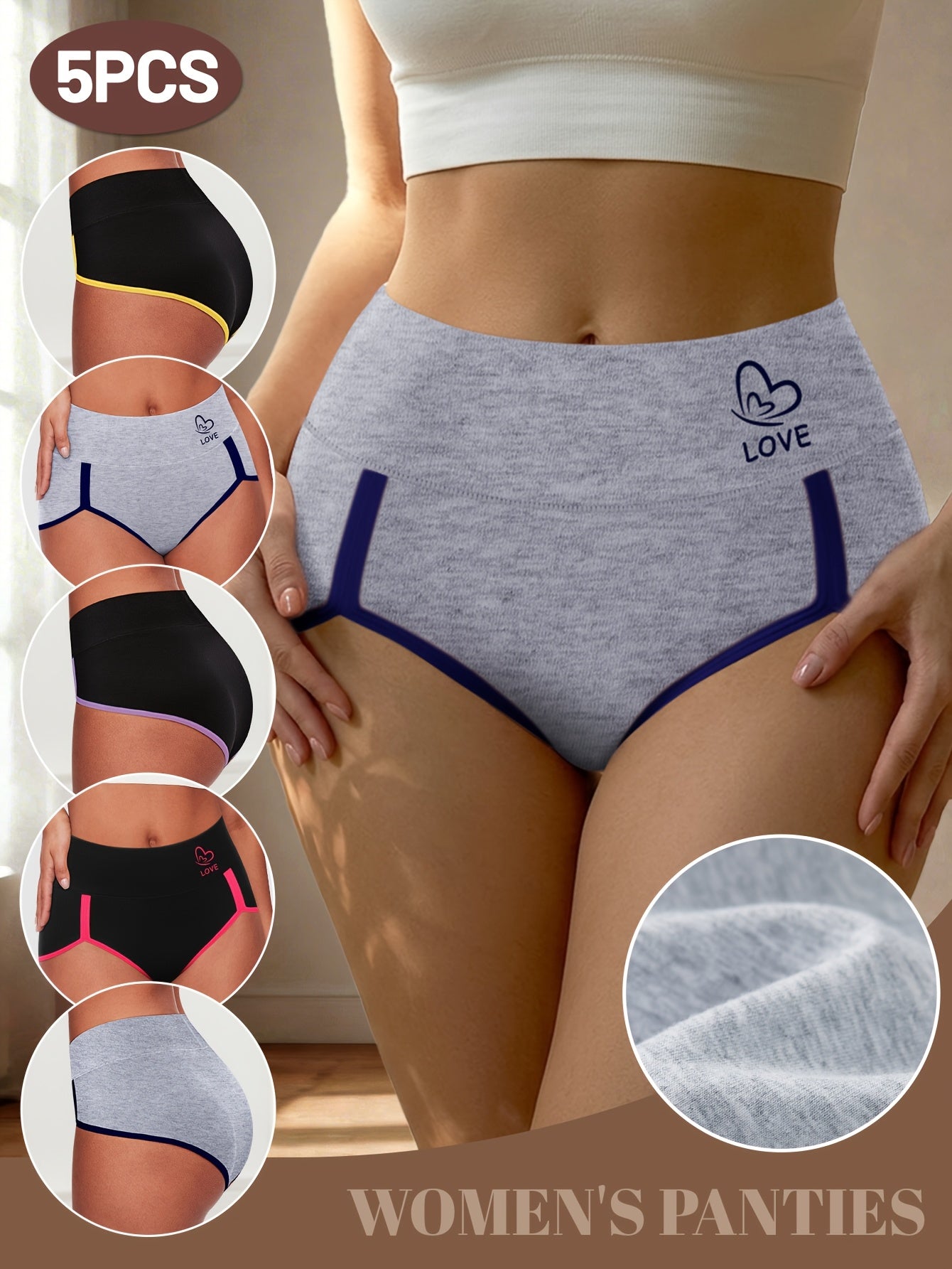 Women’s 5-Pack Briefs - Breathable Daily Comfort – view 4