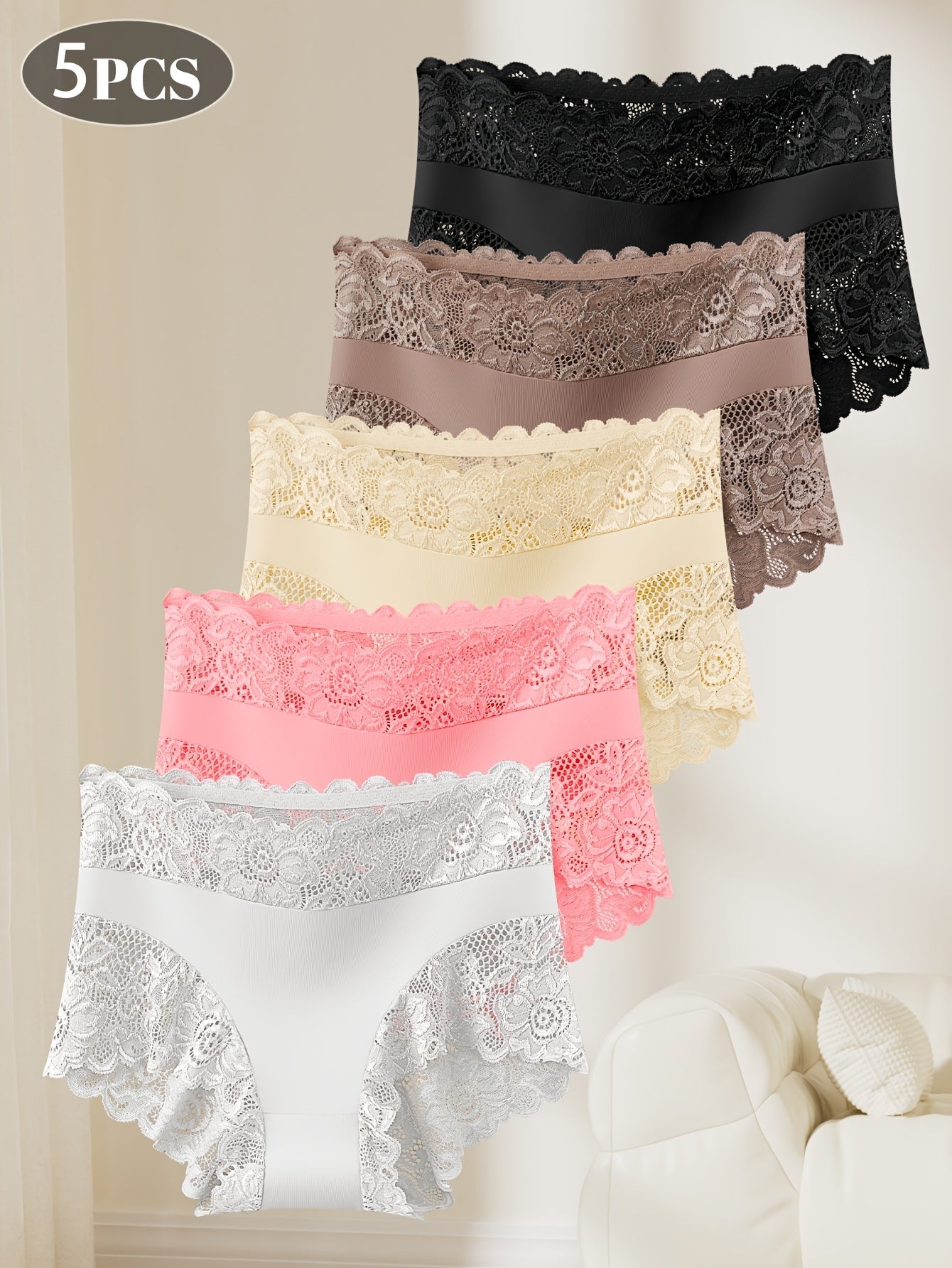 Women’s 5-Pack Briefs - Lace Detail Comfort – view 8