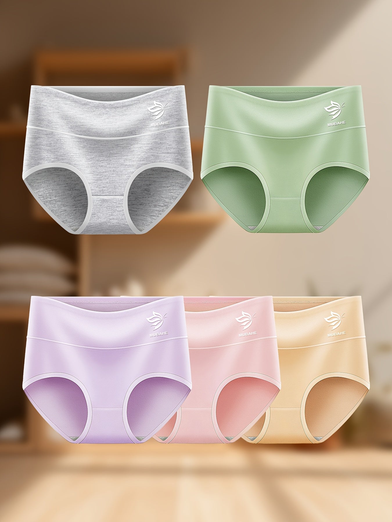 Women’s 5-Pack High-Waist Briefs - Breathable Daily Comfort – view 4