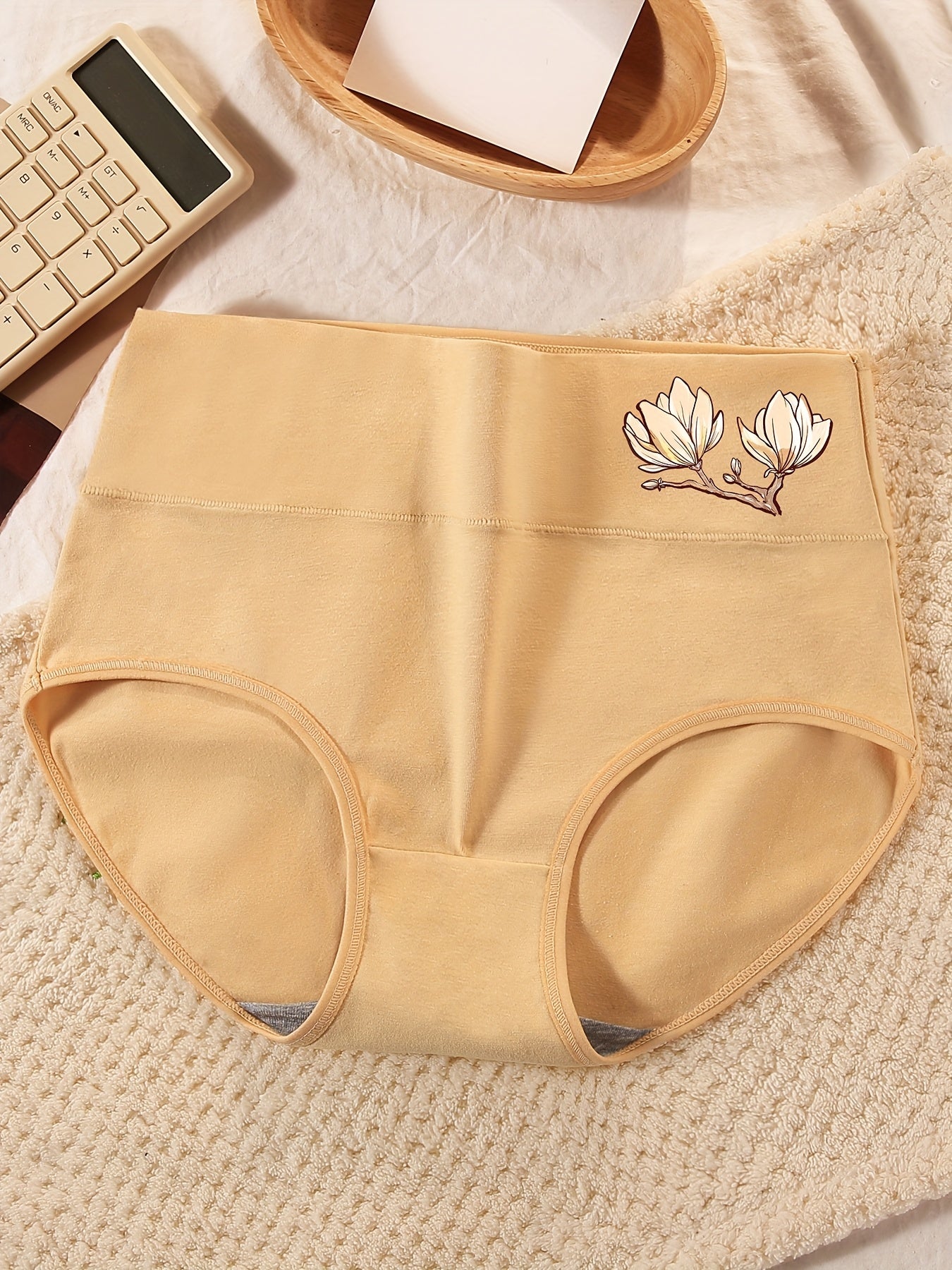 Women's 5-Pack High-Waist Briefs - Floral Everyday Comfort - Mixed colors – High-Waist Underwear – view 10