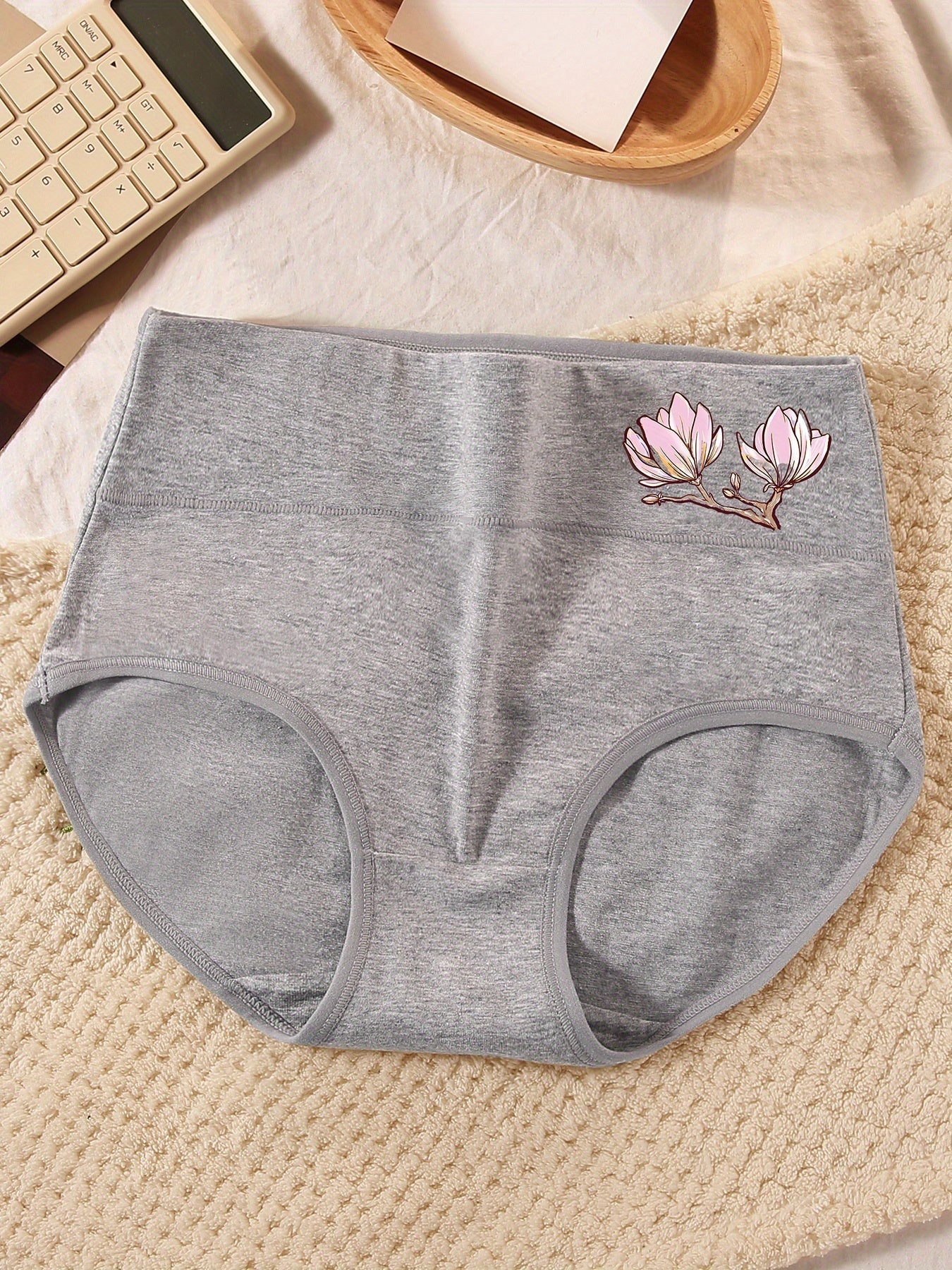 Women's 5-Pack High-Waist Briefs - Floral Everyday Comfort - Mixed colors – High-Waist Underwear – view 11