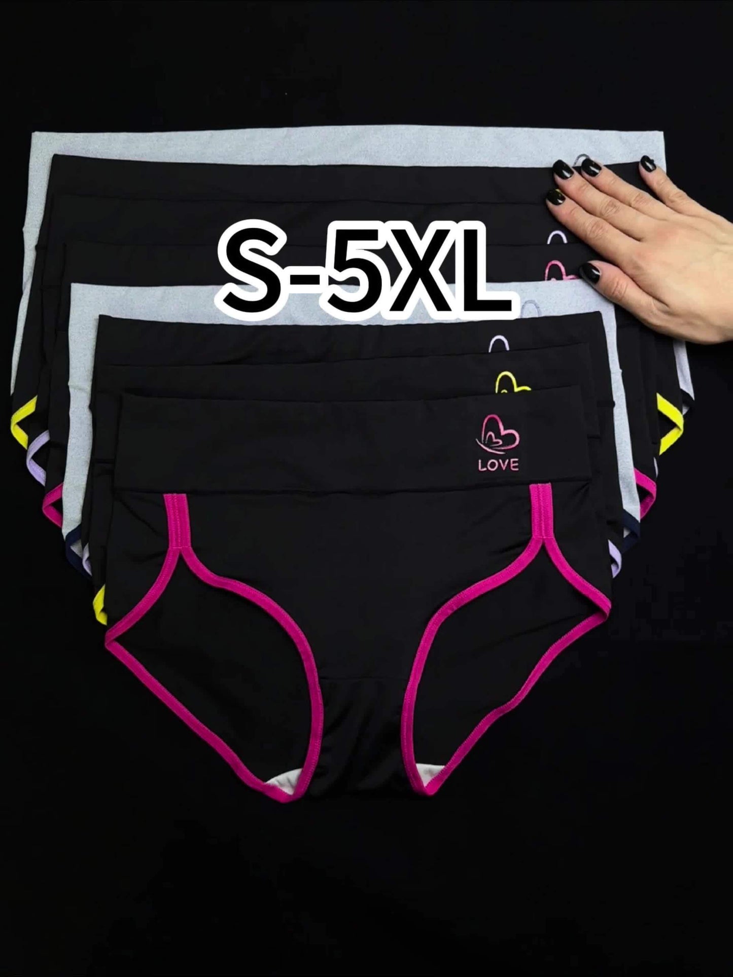 Women’s 5-Pack High-Waist Shapewear Briefs - Tummy Control Support – Sizes S–XXL – view 5