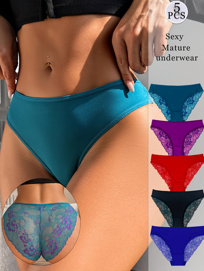 Women's 5-Pack Low-Rise Briefs - Lace Daily Comfort – view 4