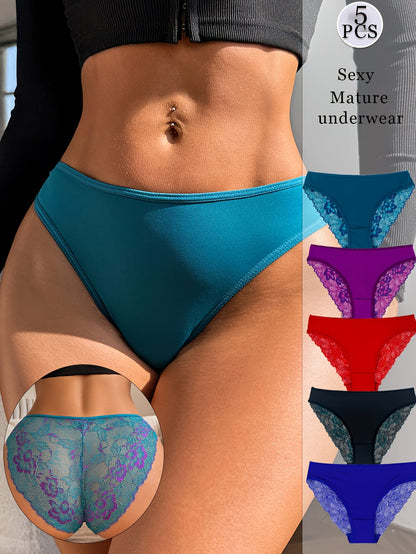 Women's 5-Pack Low-Rise Briefs - Lace Daily Comfort – view 9