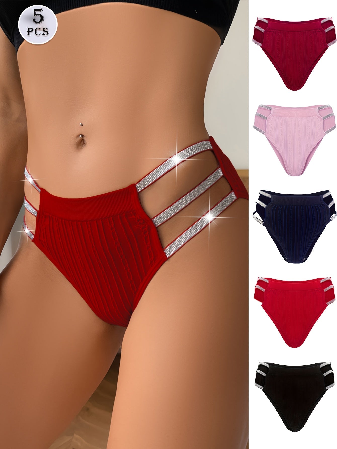 Women's 5-Pack Low-Rise Briefs - Soft Daily Comfort – view 3