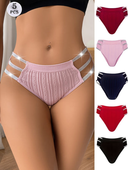 Women's 5-Pack Low-Rise Briefs - Soft Daily Comfort – view 12