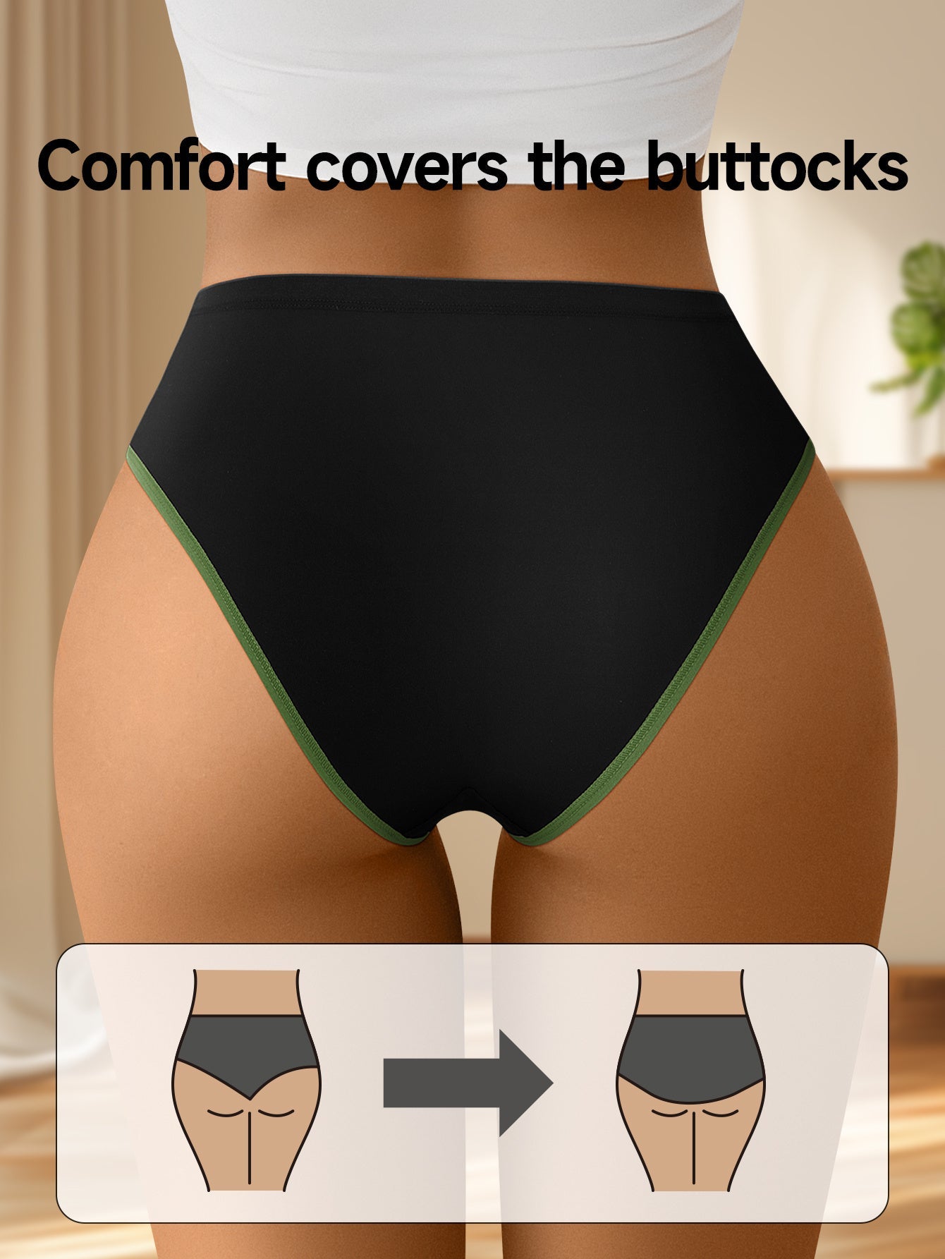 Women's 5-Pack Mid-Rise Seamless Briefs - Colorblock Everyday Comfort – view 7