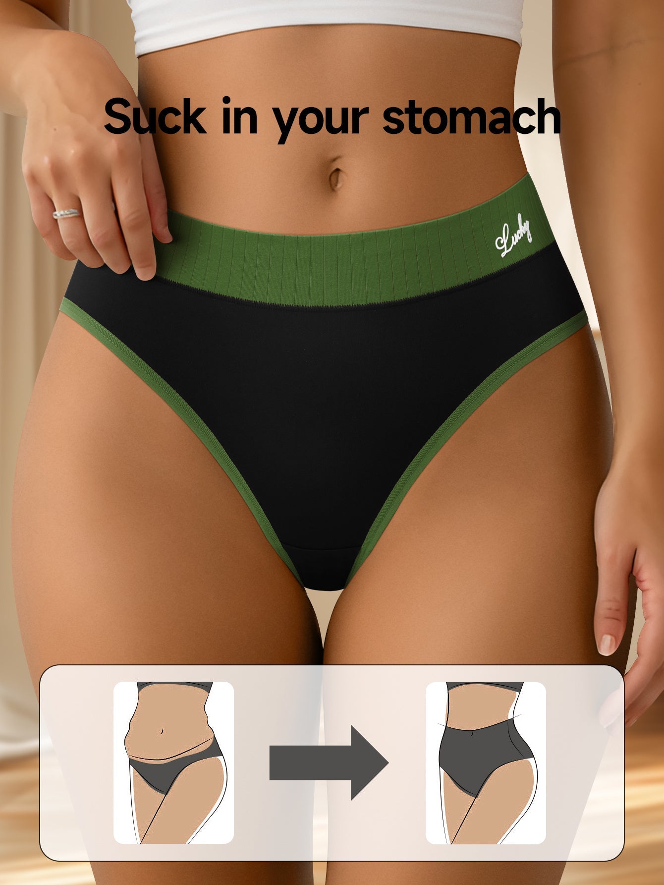 Women's 5-Pack Mid-Rise Seamless Briefs - Colorblock Everyday Comfort – view 8