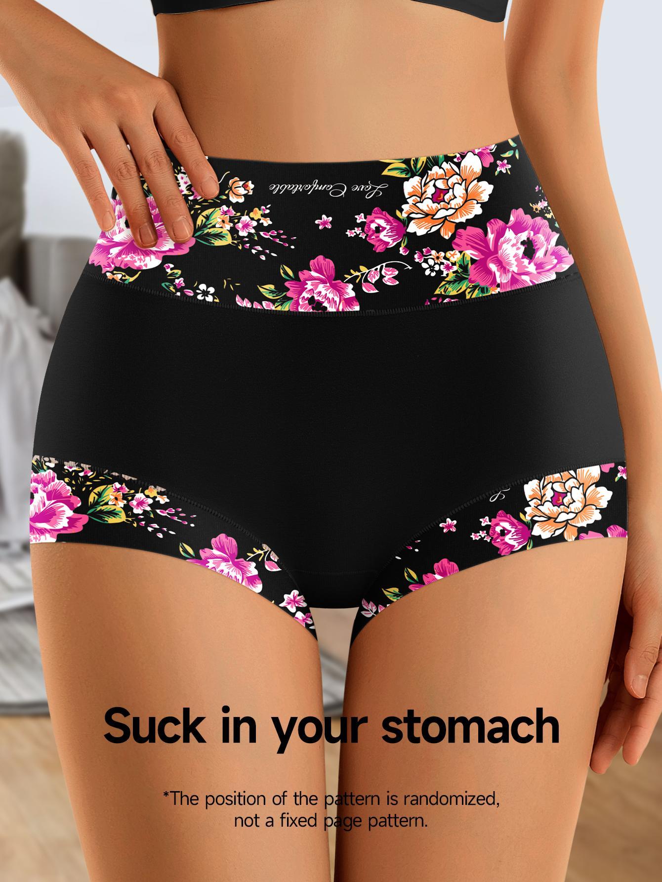 Women's 6-Pack High-Waist Boyshorts - Floral Everyday Comfort – view 10