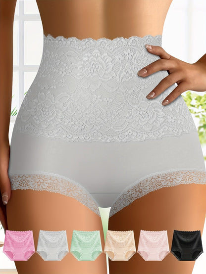 Women's 6-Pack High-Waist Briefs - Lace Everyday Comfort – Colorway 98021 – view 3