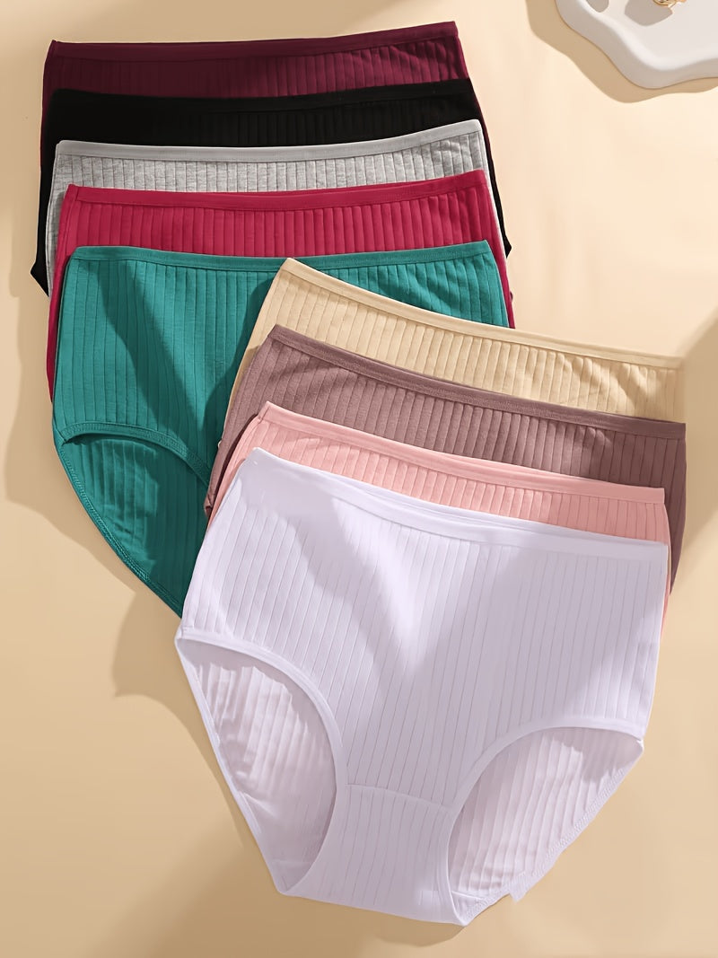 Women's 6-Pack High-Waist Briefs - Ribbed Daily Comfort – view 6