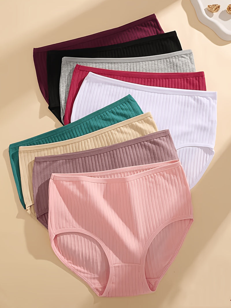 Women's 6-Pack High-Waist Briefs - Ribbed Daily Comfort – view 7