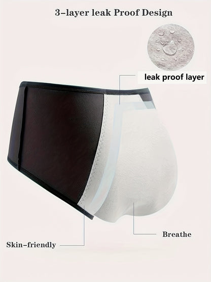 Women’s 6-Pack High-Waist Seamless Period Briefs - Leak-Resistant Coverage – view 18