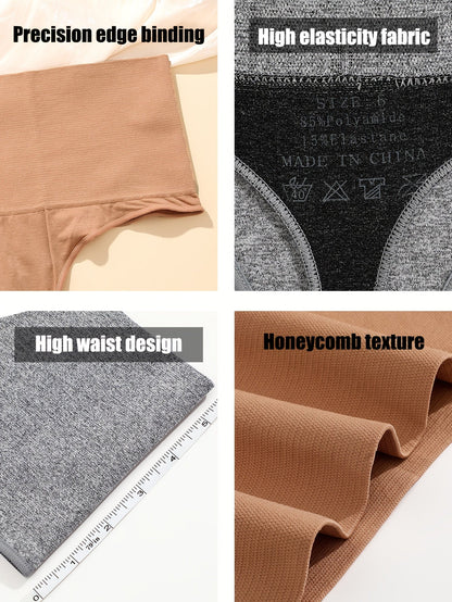 Women’s 6-Pack High-Waist Seamless Thongs - Smooth No-Show Fit – view 6