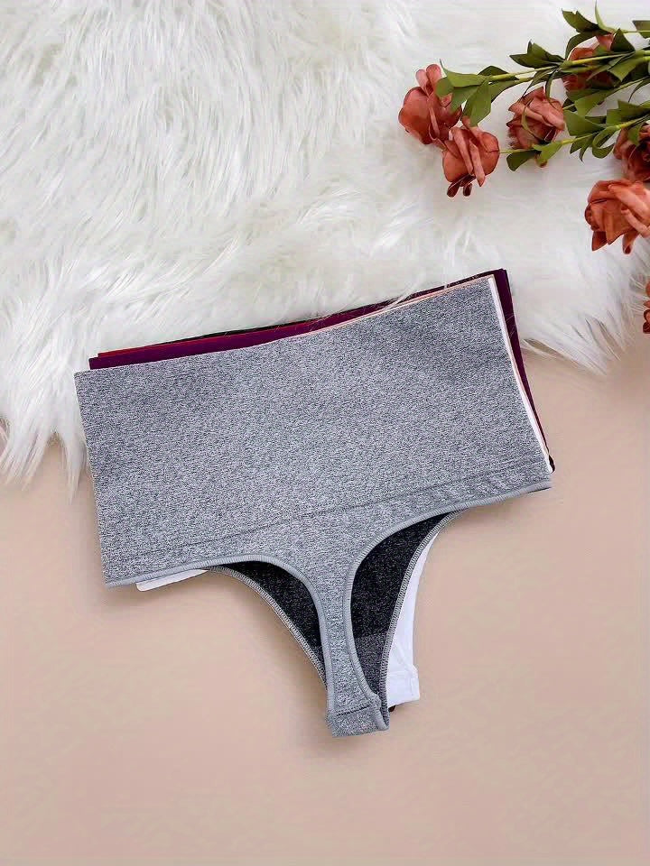Women’s 6-Pack High-Waist Seamless Thongs - Smooth No-Show Fit – view 7