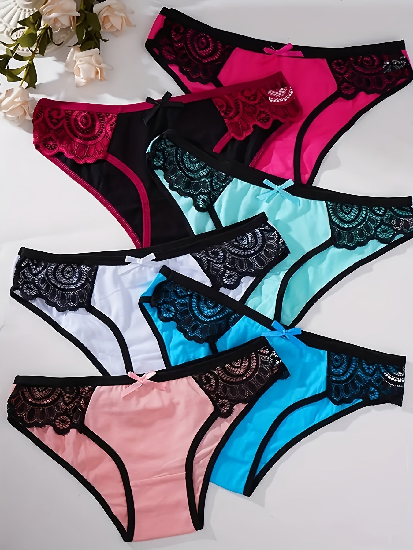 Women's 6-Pack Low-Rise Seamless Briefs - Lace Everyday Comfort – view 3