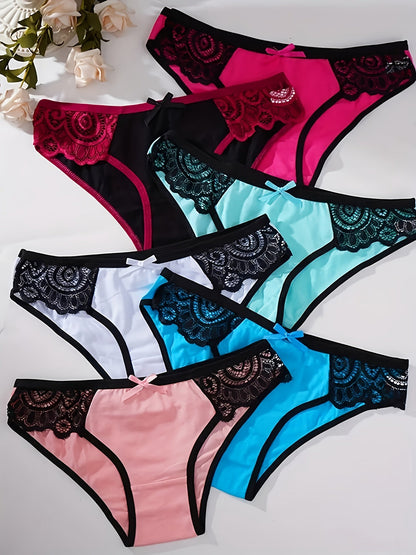 Women's 6-Pack Low-Rise Seamless Briefs - Lace Everyday Comfort – view 11