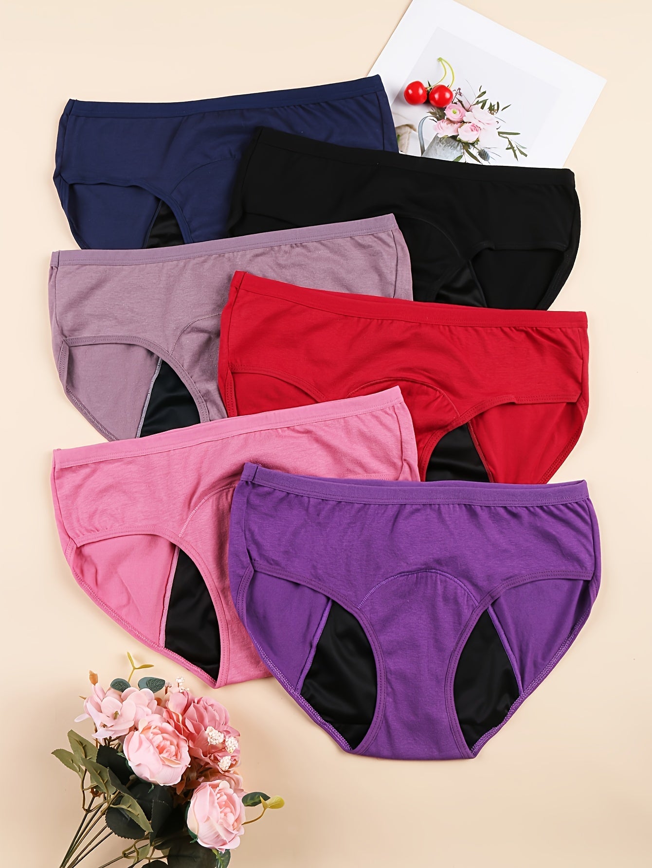 Women’s 6-Pack Period Briefs - Leak-Resistant Coverage – view 2
