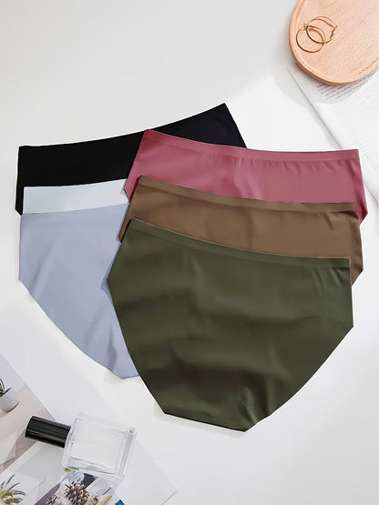 Women's 6-Pack Seamless Briefs - Solid Color Daily Comfort – view 5