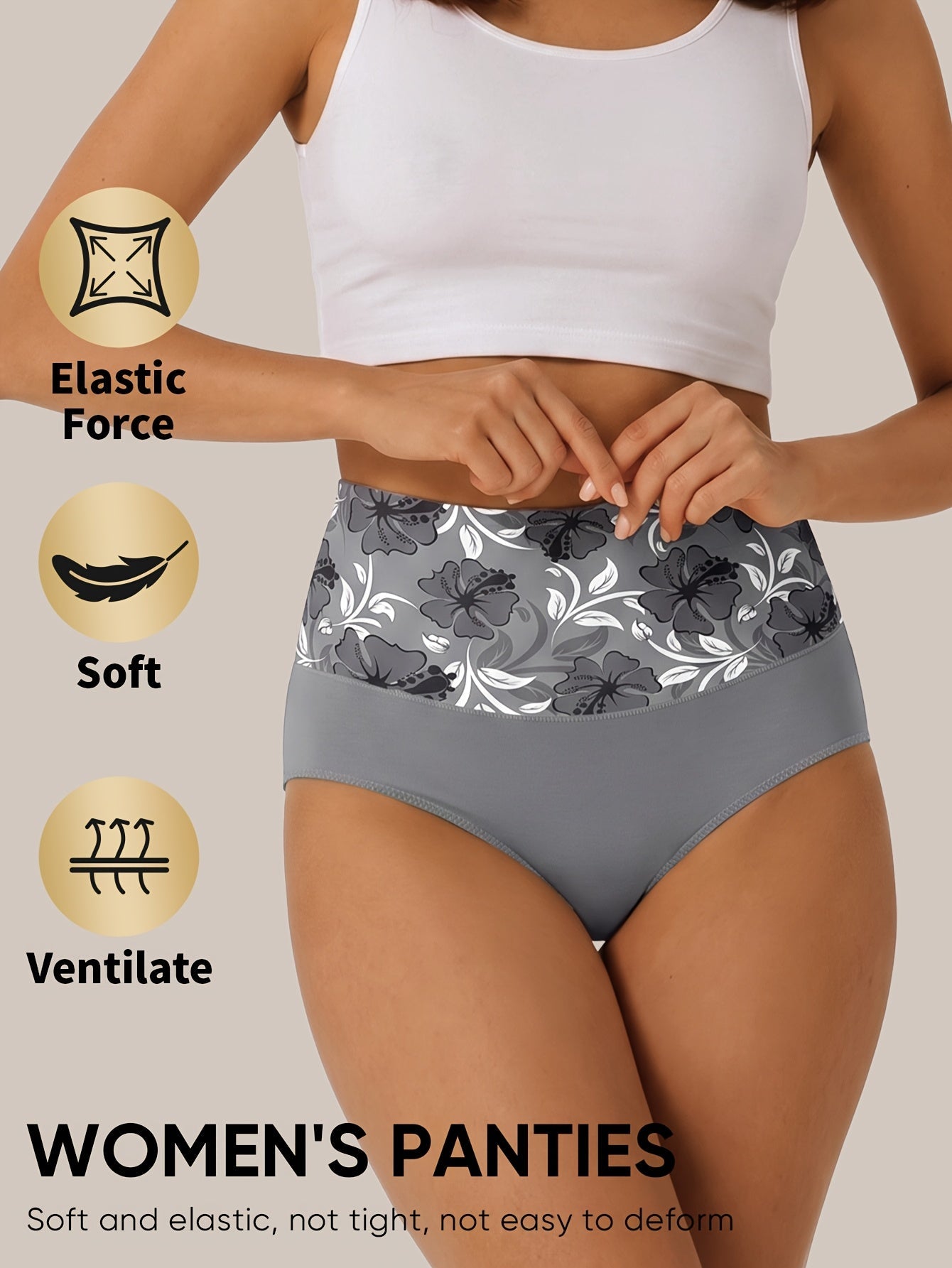 Women’s 6-Pack Shapewear Briefs - Tummy Control Support – view 4