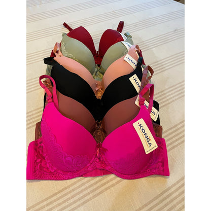 Women's 6-Pack Wired Everyday Bras - Light Padding in B-DD Cup Options – main product image