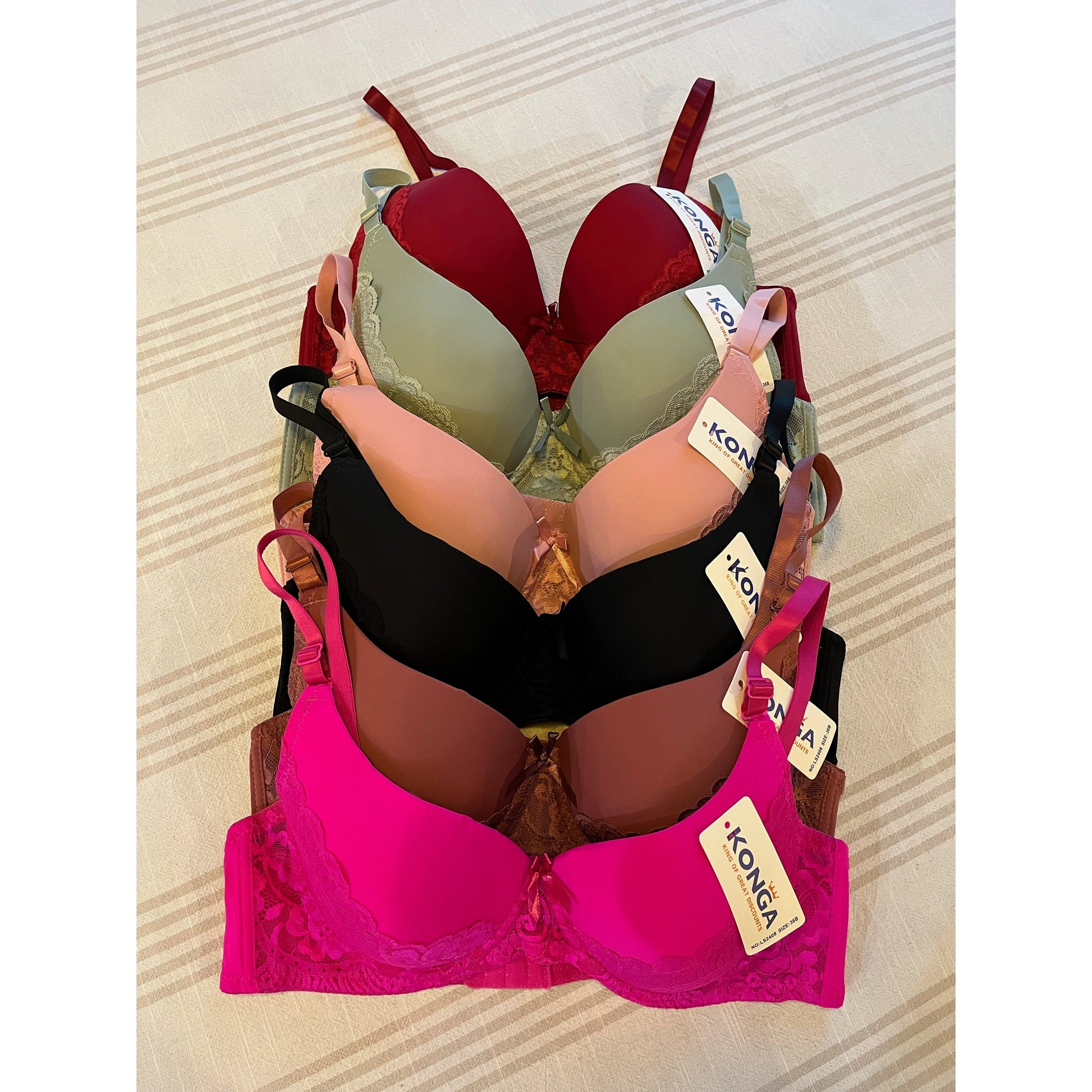 Women's 6-Pack Wired Everyday Bras - Light Padding in B-DD Cup Options – view 5