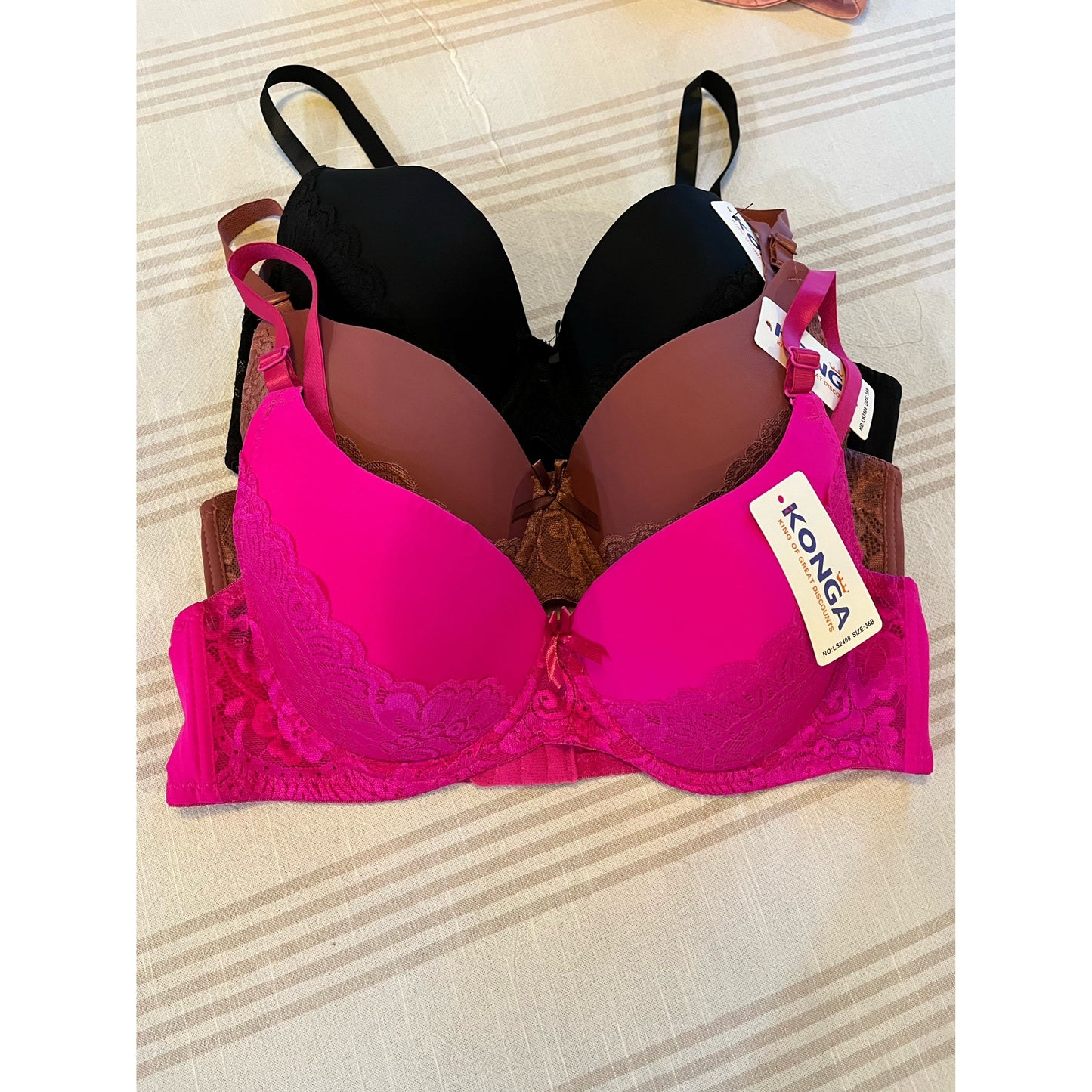 Women's 6-Pack Wired Everyday Bras - Light Padding in B-DD Cup Options – view 6