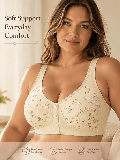 Women’s 7-Pack Front Closure Wireless Seamless Bra - Easy Front Fastening – view 16