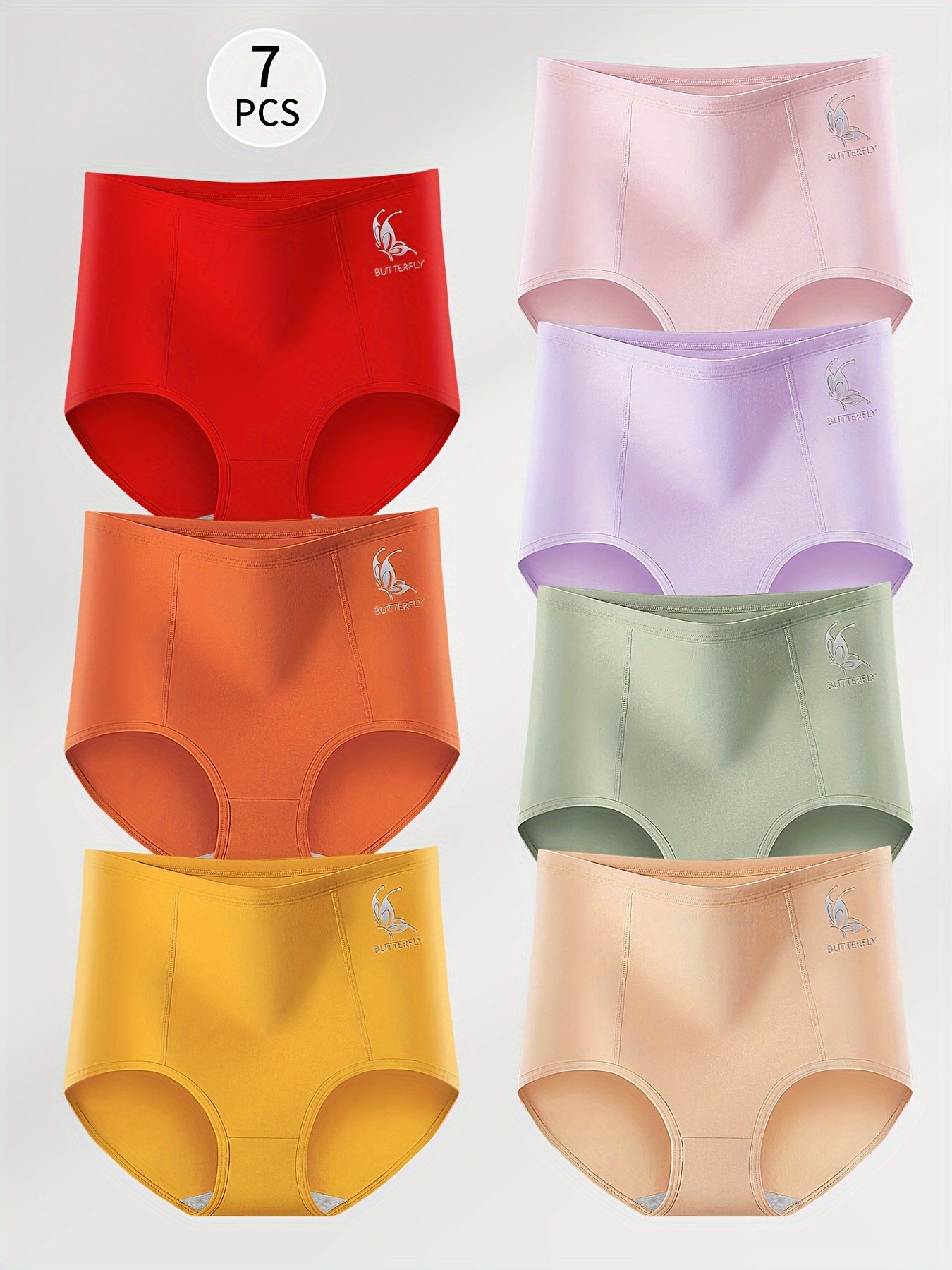 Women’s 7-Pack High-Waist Briefs - Breathable Daily Comfort – view 3