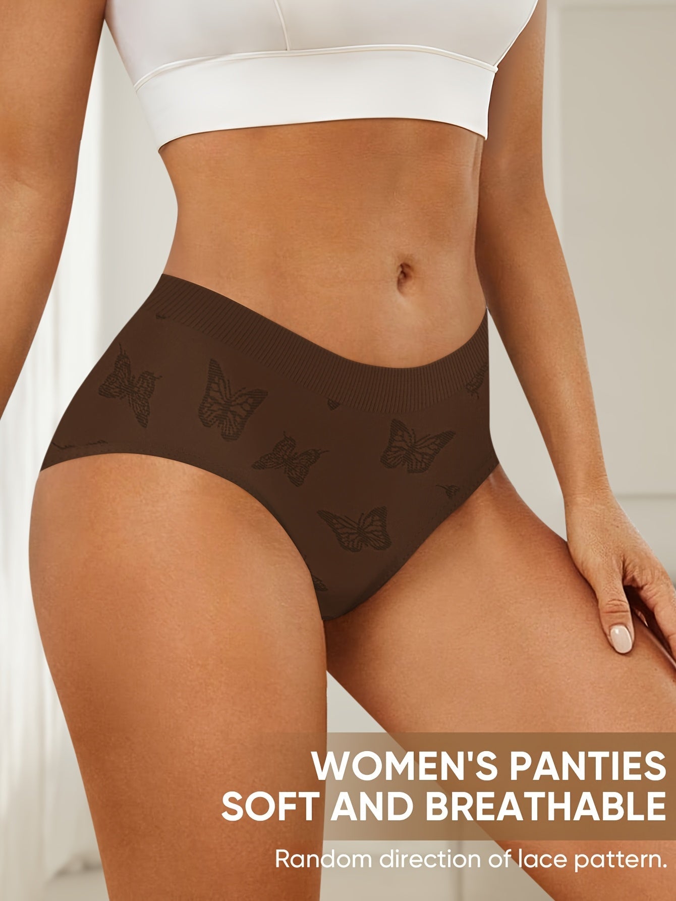 Women's 7-Pack Low-Rise Briefs - Butterfly Print Everyday Comfort – view 11