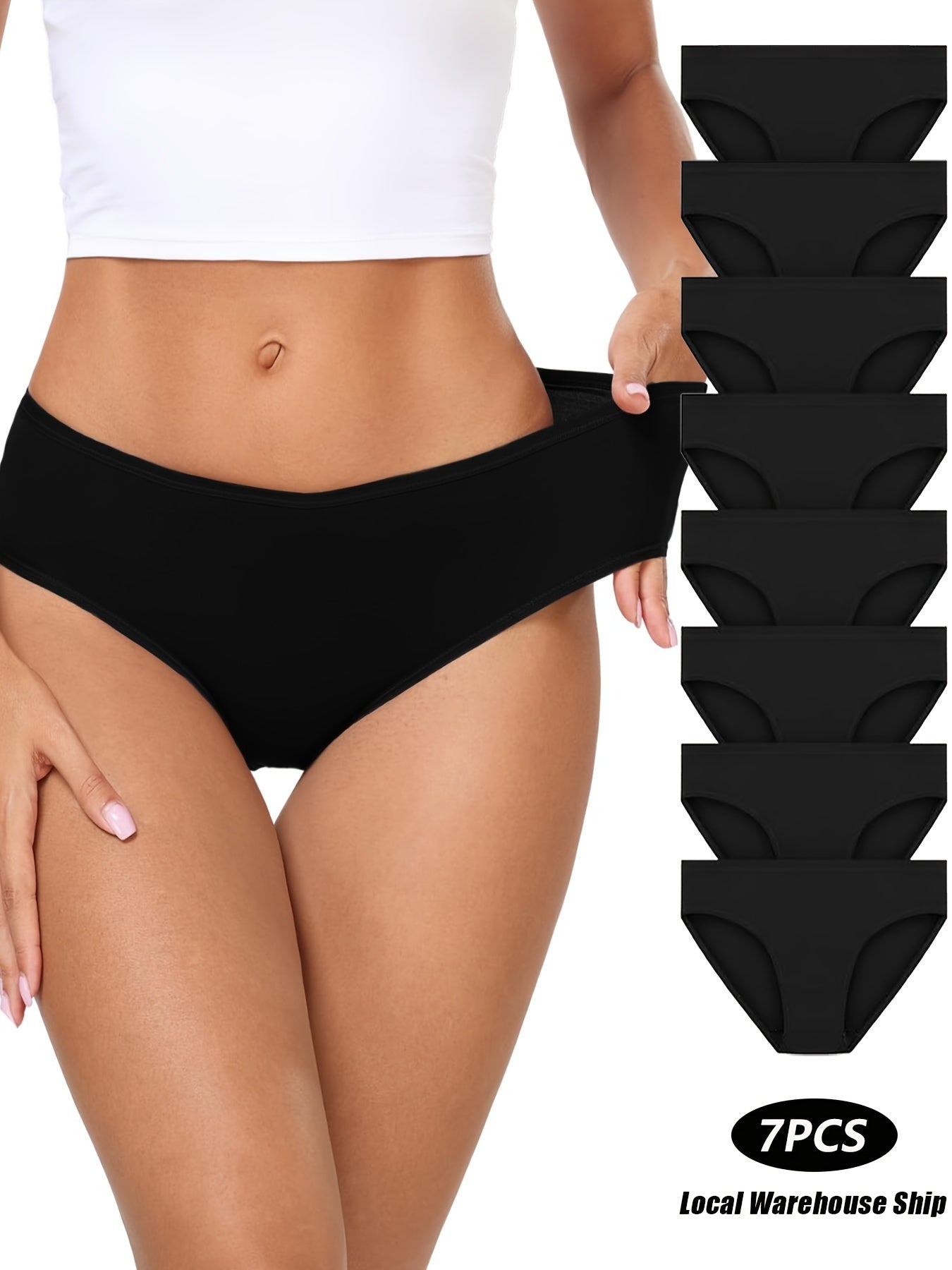 Women's 7-Pack Low-Rise Briefs - Soft Everyday Comfort – view 6